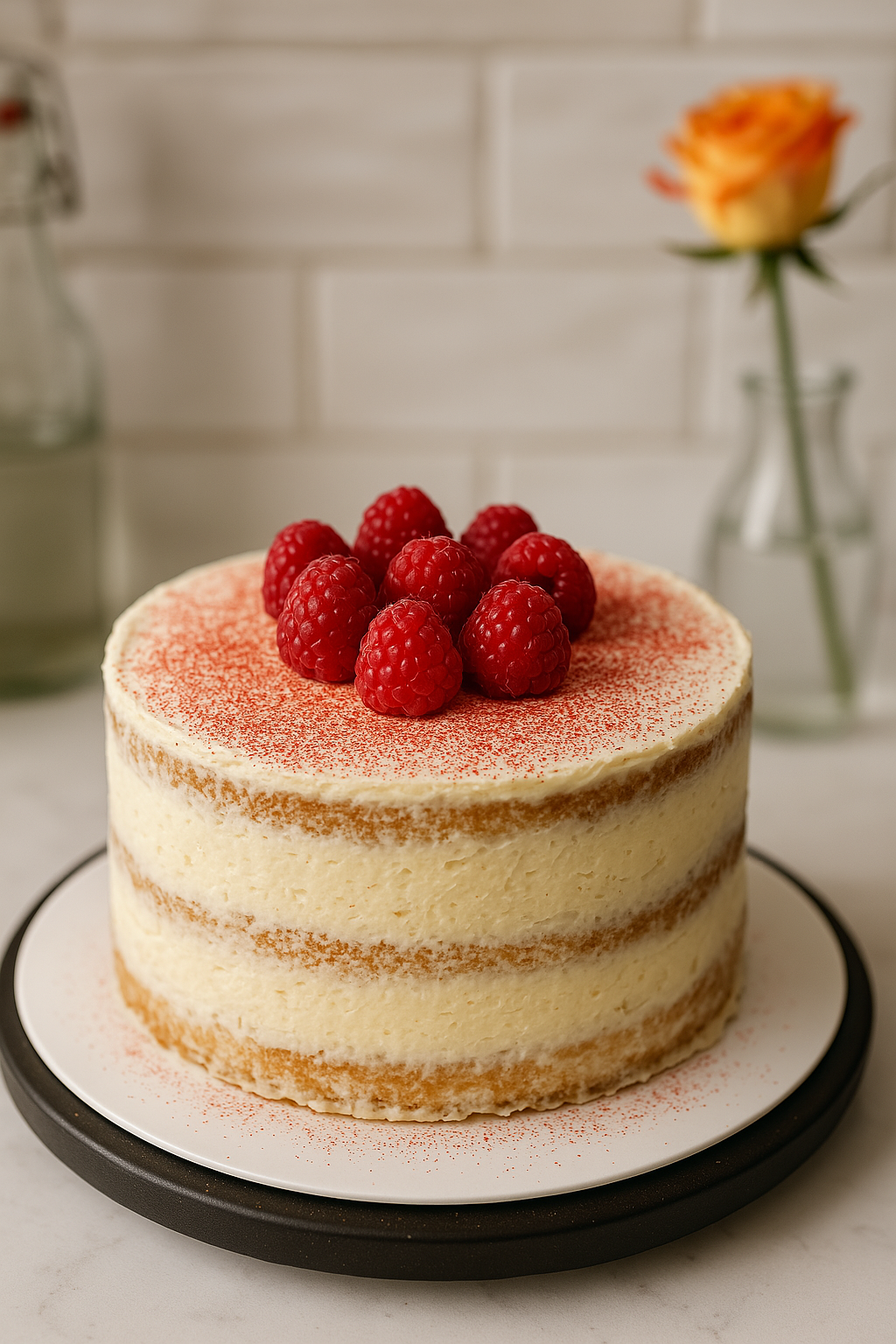 Raspberry & Coconut Cake